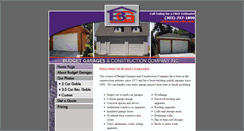 Desktop Screenshot of budgetgarages.com